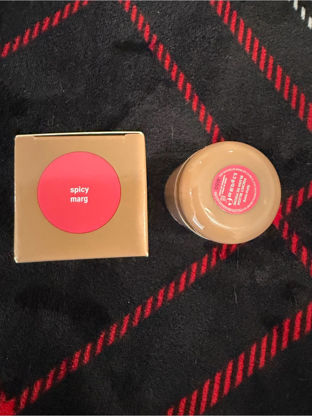 RHODE POCKET BLUSH Spicy Marg Cream Blush - Warm Coral Pink Shade